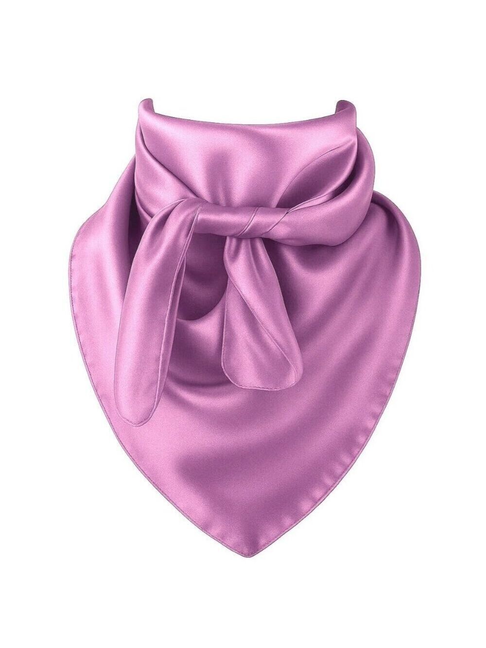 Lavender Wild Rag Scarf 35x35 Satin Western Cowgirl Bandana
